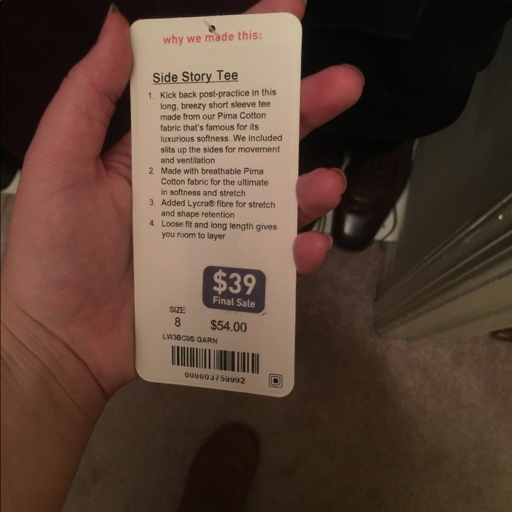 Lululemon Side Story Tee